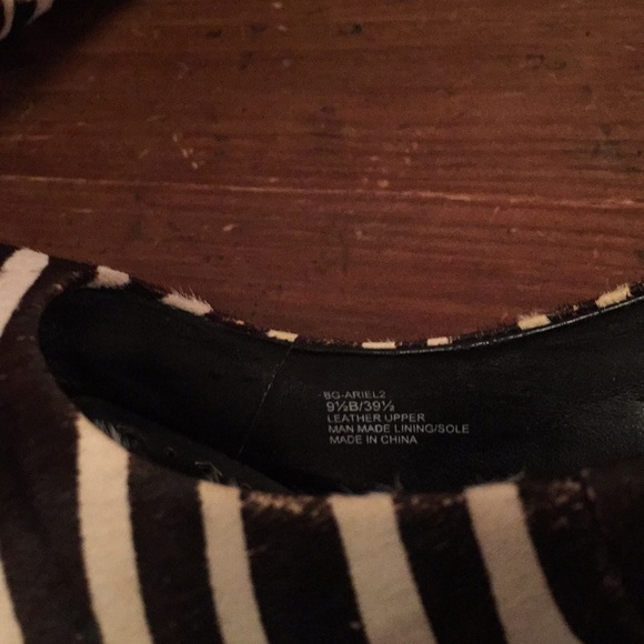 BCBGirls zebra print on calf hair pump - Picture 7 of 7